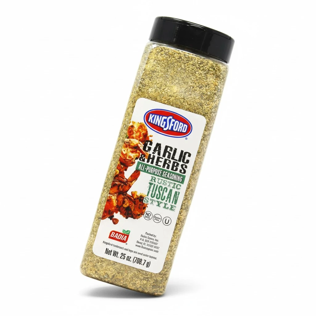 Kingsford Badia Garlic & Herbs All-Purpose Seasoning, 25 oz, Rustic Tuscan Style for Cooking, Grilling, Marinades