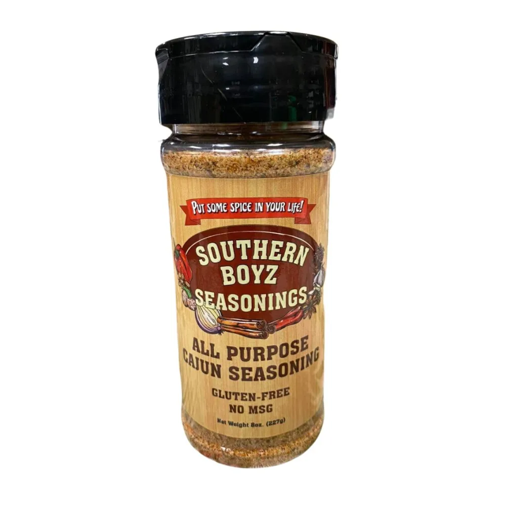 Southern Boyz All Purpose Cajun Creole Seasoning, 8 Ounce Shaker (No MSG, Gluten-Free Blend), 8 Ounce (Pack of 1)