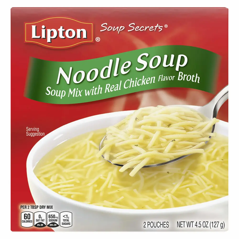 Lipton Soup Secrets Instant Soup Mix For a Warm Cup of Soup Noodle Soup Made With Real Chicken Broth Flavor 4.5 Ounce (Pack of 1)