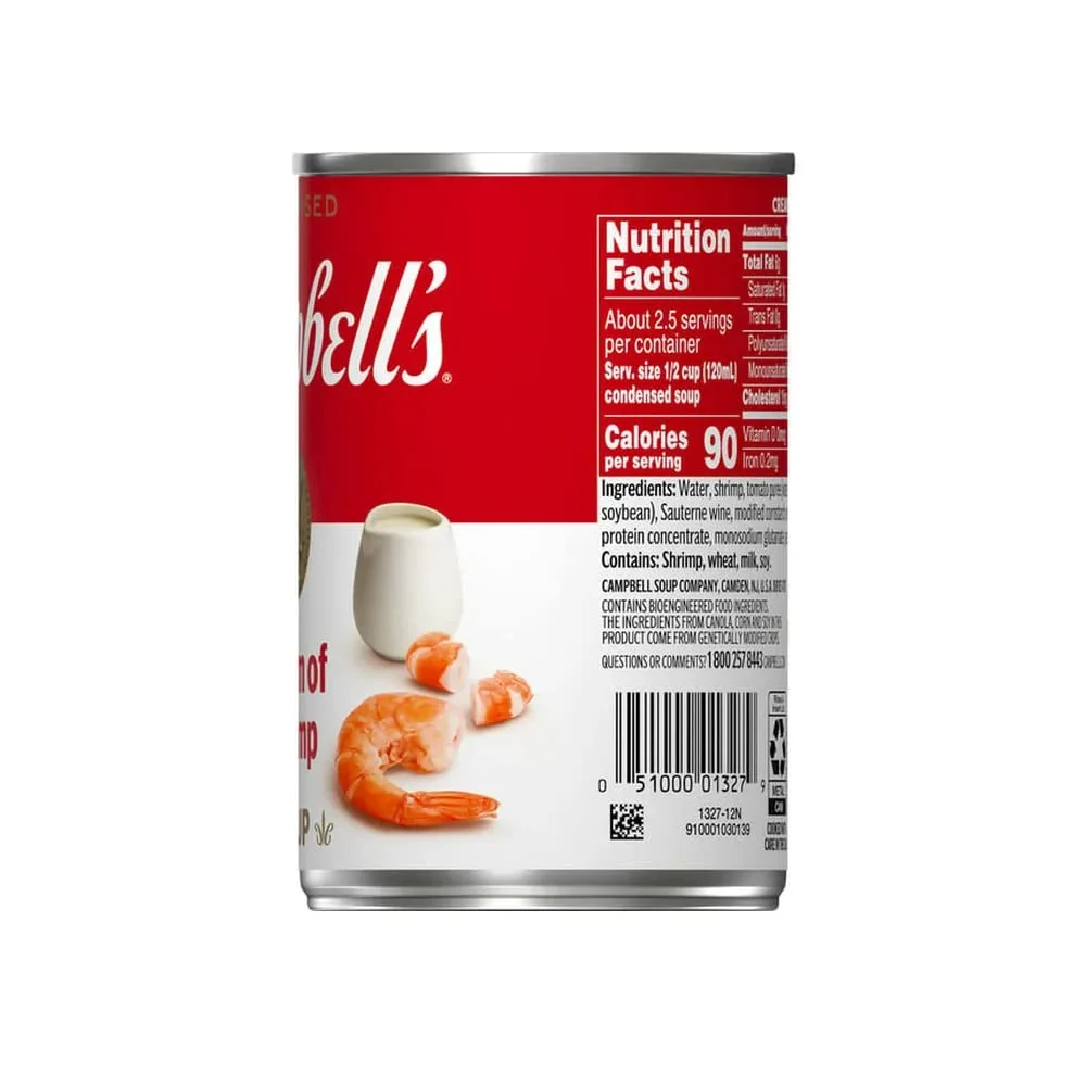 Campbell's Cream of Shrimp Condensed Soup, 10.5 oz (Pack of 6)