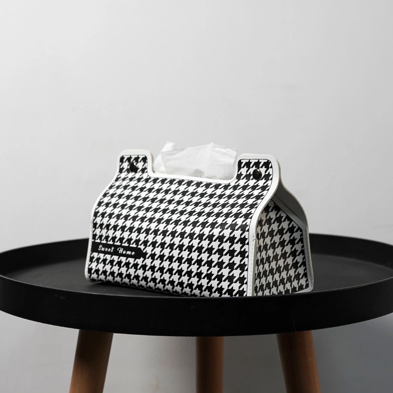 Simple Living Room Household Creative Leather Tissue Box