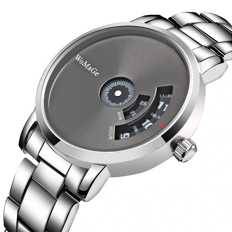 Aluminum alloy steel band quartz watch