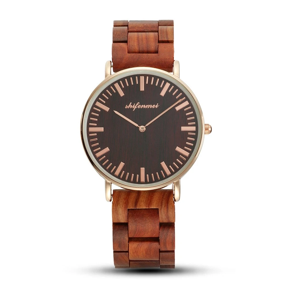 Popular logo wooden watch