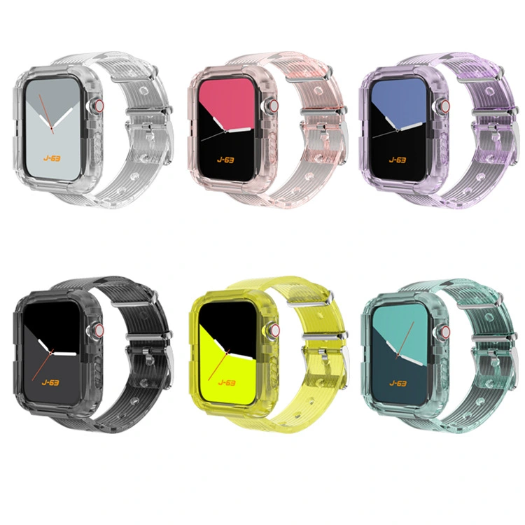 Integrated watch band with TPU protective sleeve for glacier