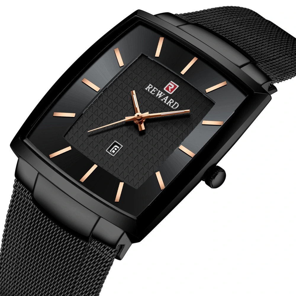 Square personality business men's watch