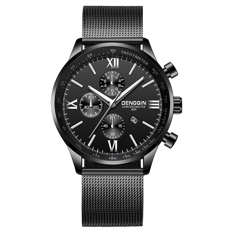 Mesh belt quartz men's watch