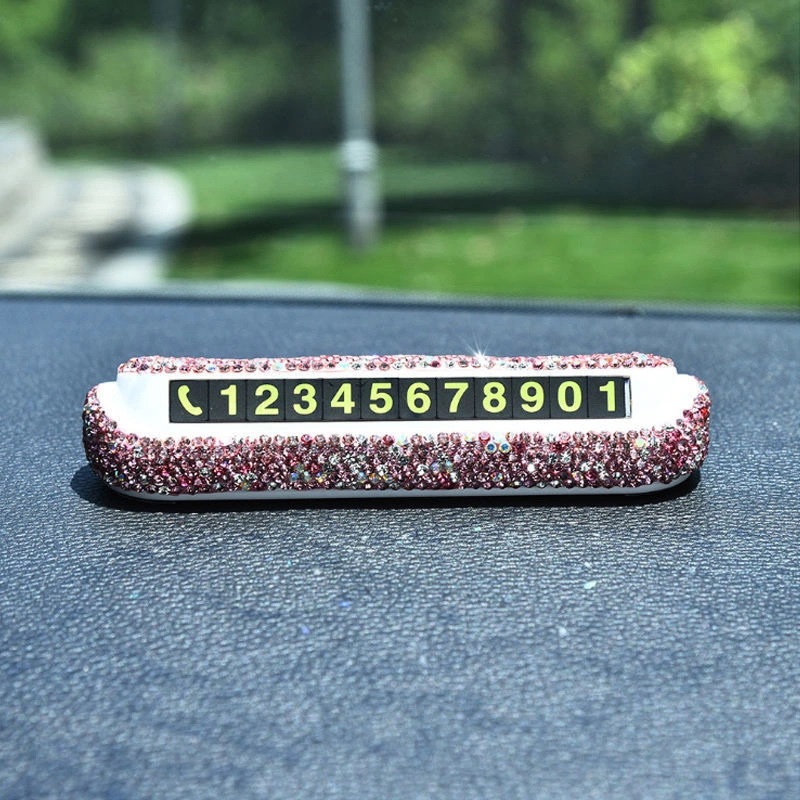 Diamond-encrusted Temporary Parking Number Plate Is Versatile