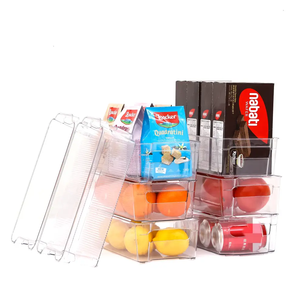 8pcs Refrigerator Organizer Small Size Fridge Bin Set