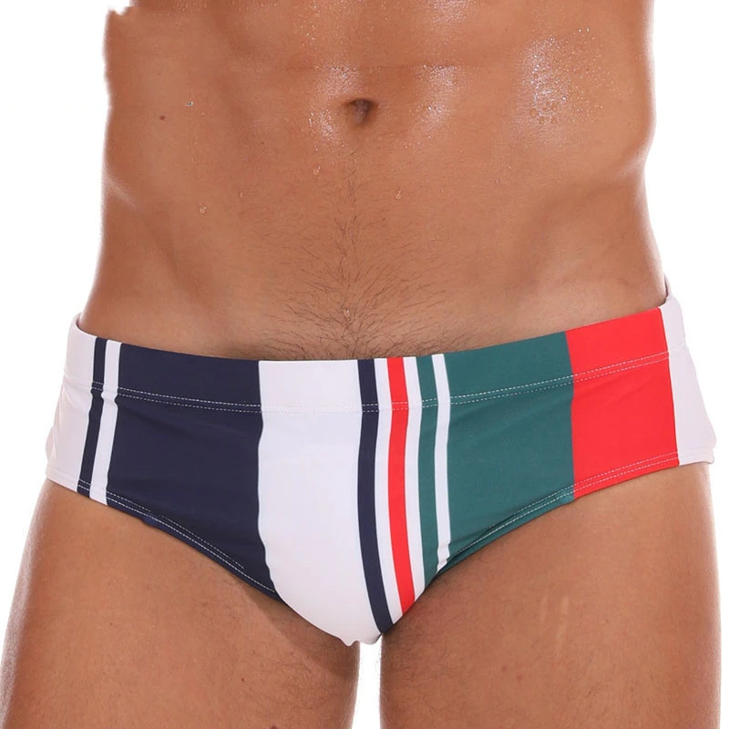 Men's Shorts Triangle Stripe Swimming Sports