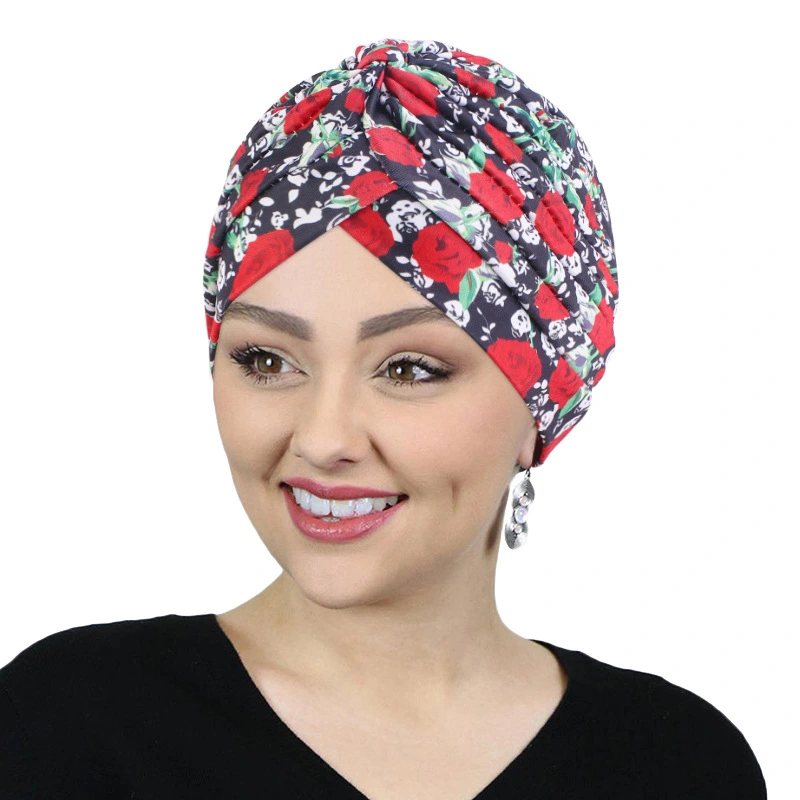 Ladies Fashion Hijab Cross Indian Hat