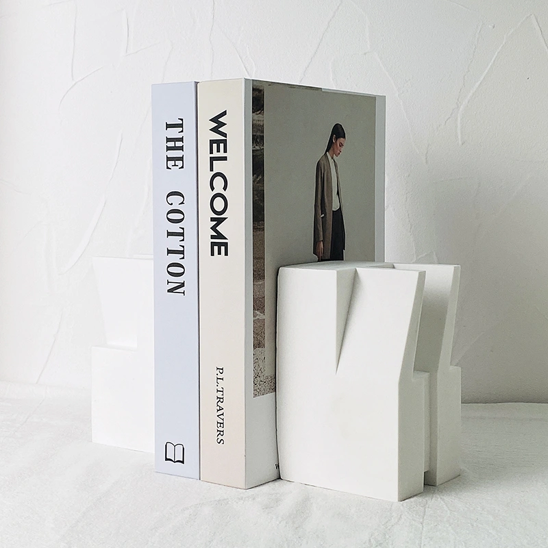 Home Geometric Bookend Plaster Silicone Mold