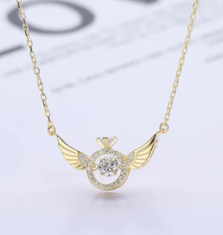 Angel Wings Wings Necklace Women's Korean Light Luxury Simple