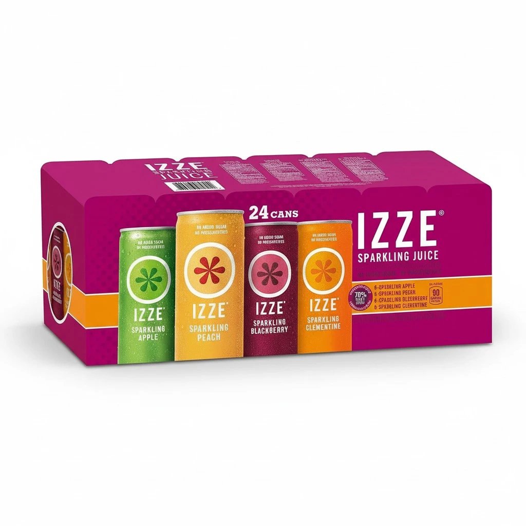 IZZE SPARKLING JUICE VARIETY 24/8.4 OZ