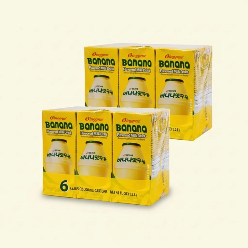 Binggrae Banana Milk 12 Pack 6.8 Fl Oz.