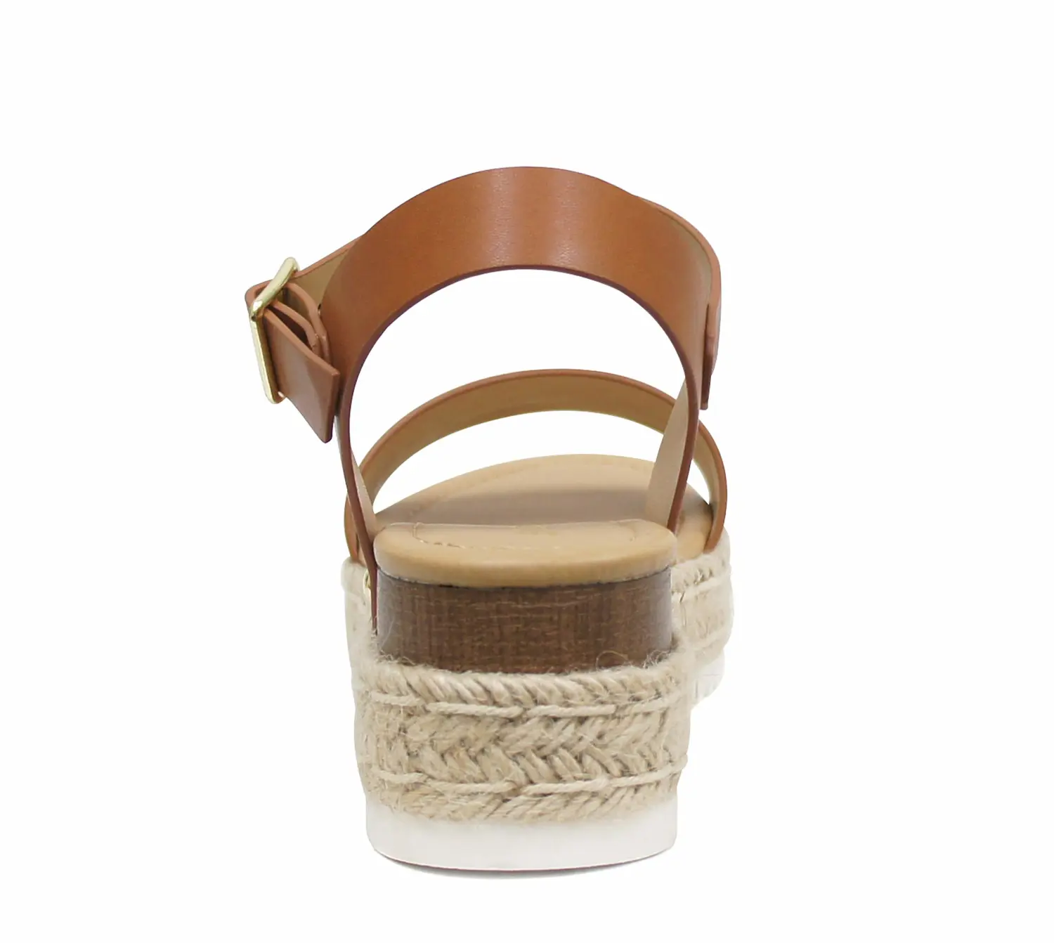 Soda CLIP ~ Women Open Toe Ankle Strap Platform Espadrille Sandal