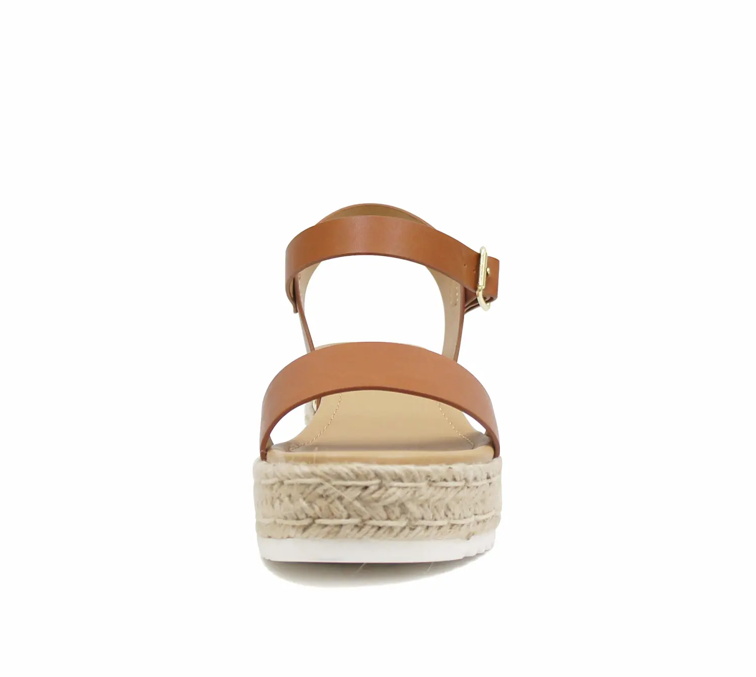 Soda CLIP ~ Women Open Toe Ankle Strap Platform Espadrille Sandal