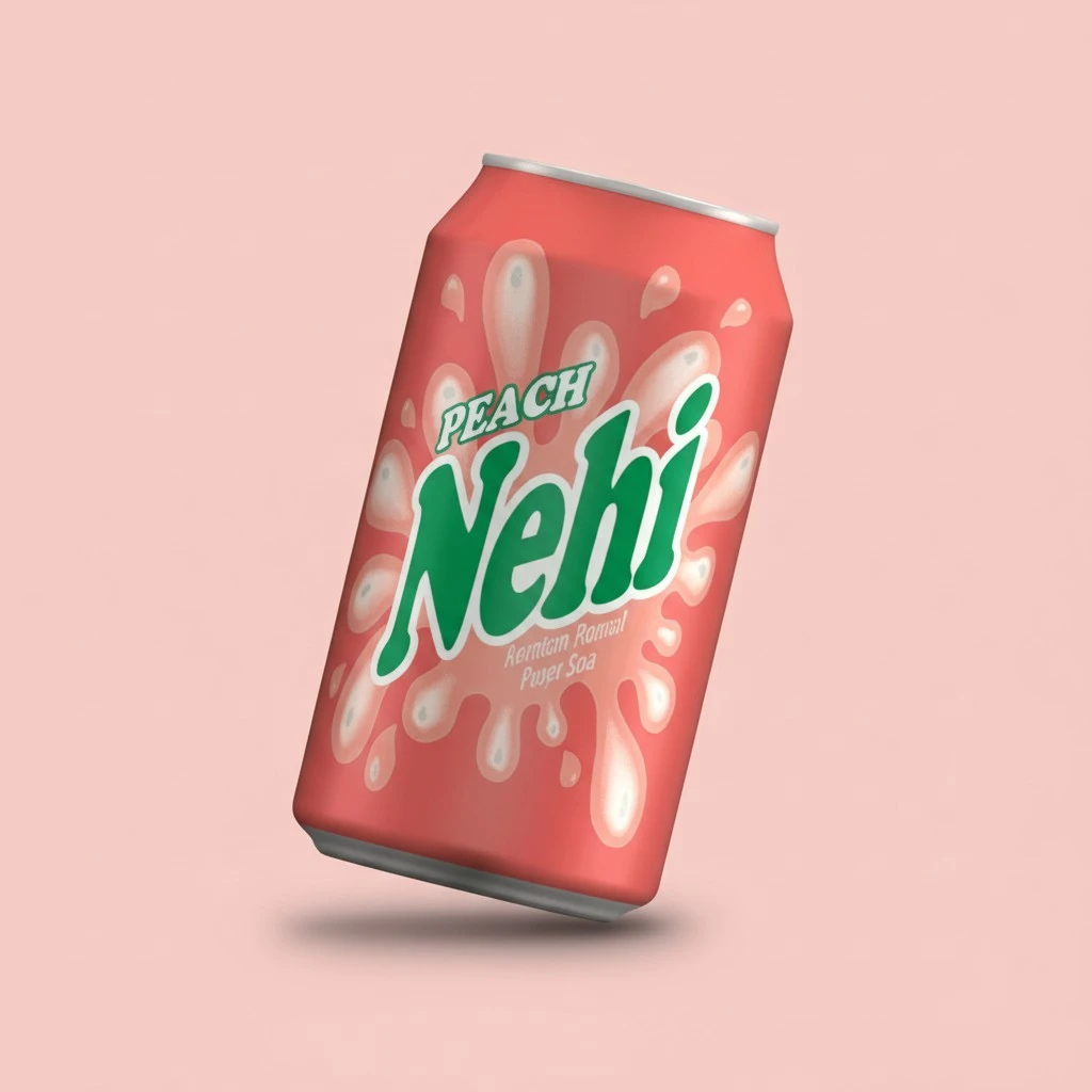 Nehi Peach Soda 12 oz Can, 12 Units