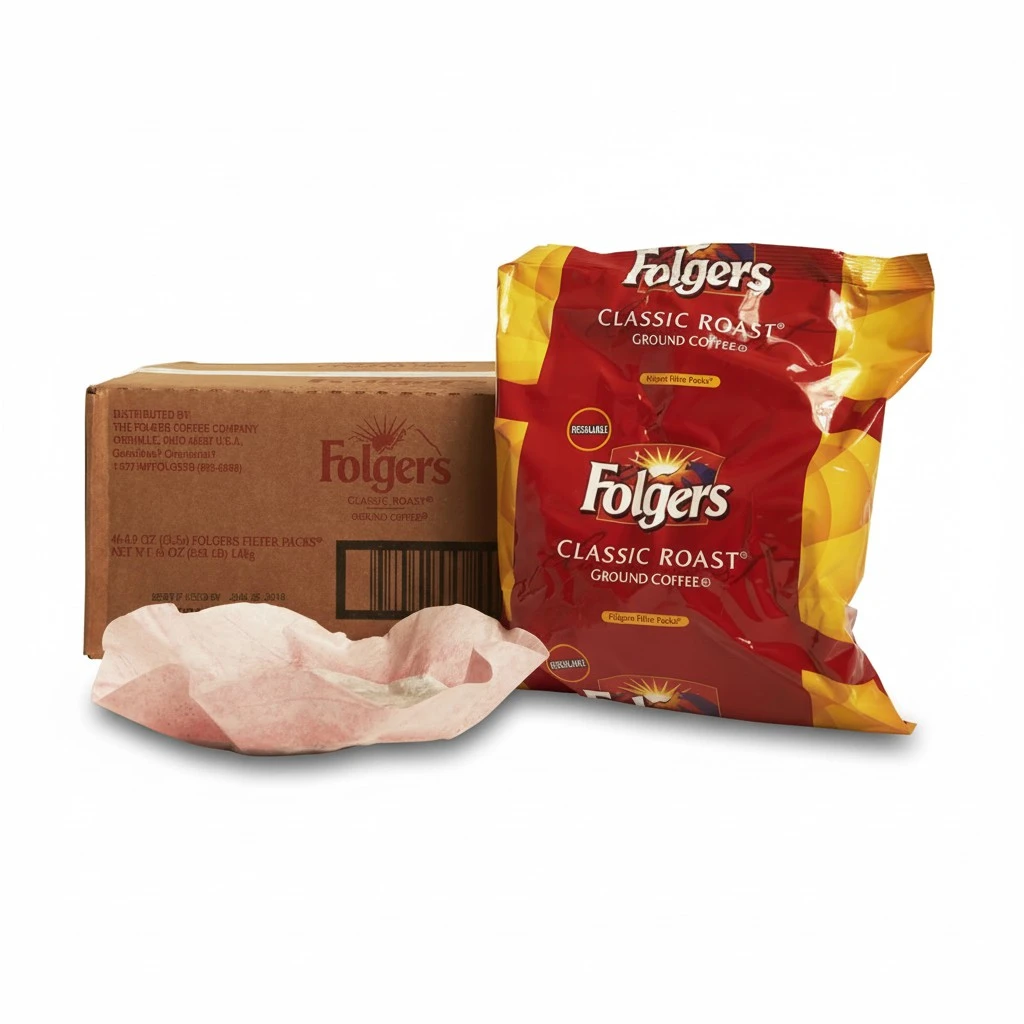 Folgers Classic Roast Medium Roast Ground Coffee, 40- .9 Ounce Filter Packs