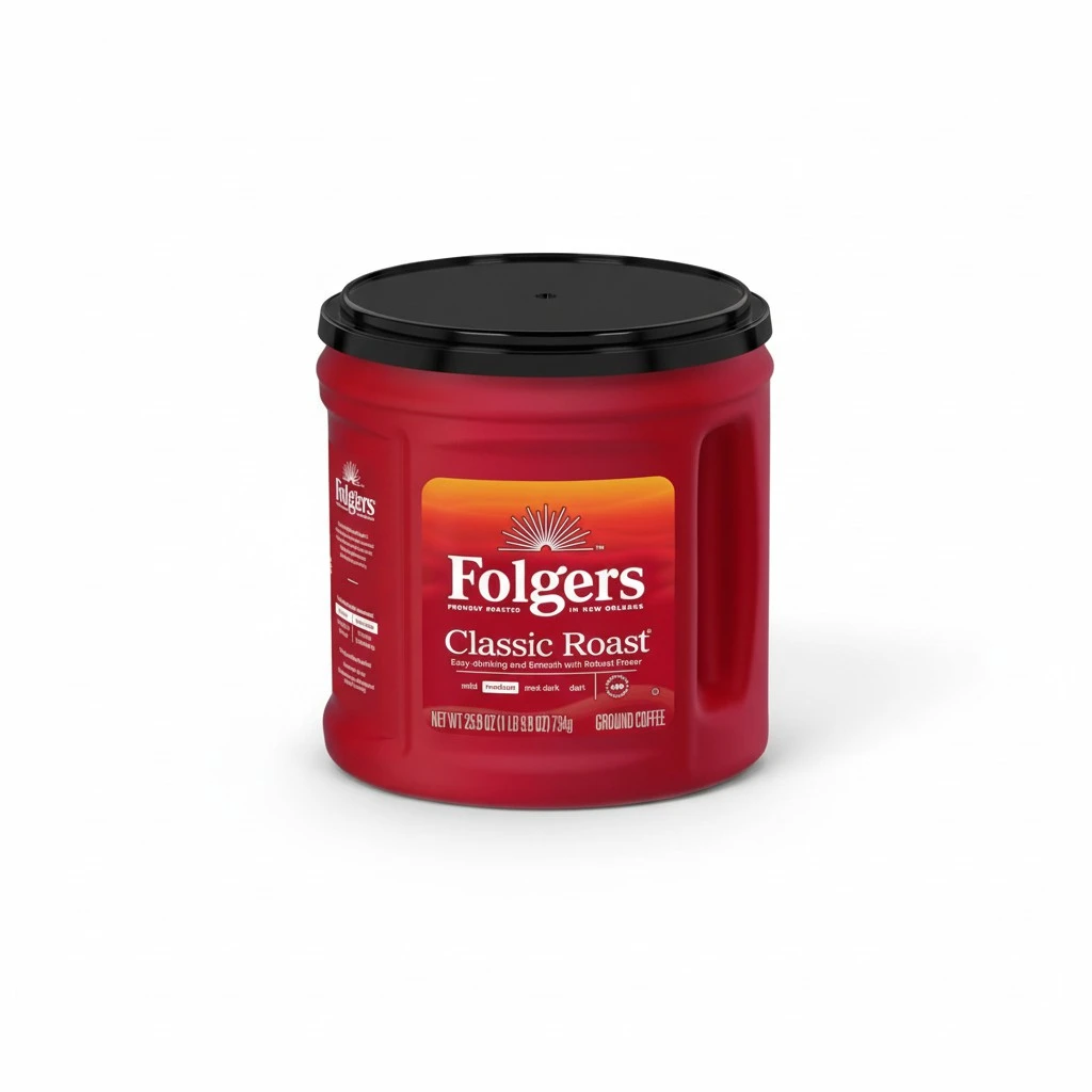 Folgers Classic Roast Ground Coffee, Medium Roast Coffee, 25.9 Ounce Canister