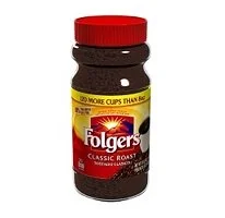 Folgers Instant Coffee Crystals, Classic Roast, 16 Ounce