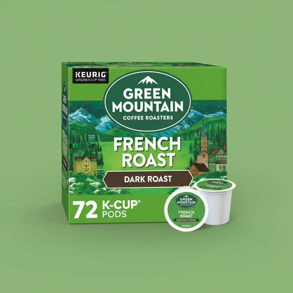 Green Mountain Coffee Roasters French Roast Keurig K-Cup Pods, Dark Roast Coffee, 72 Count