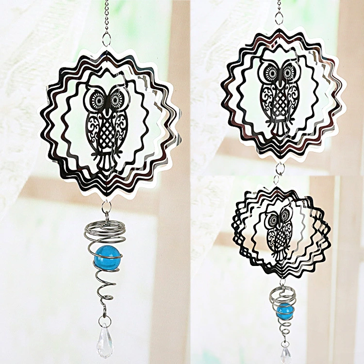 Foldable Metal 3D Three-dimensional Rotating Wind Chime