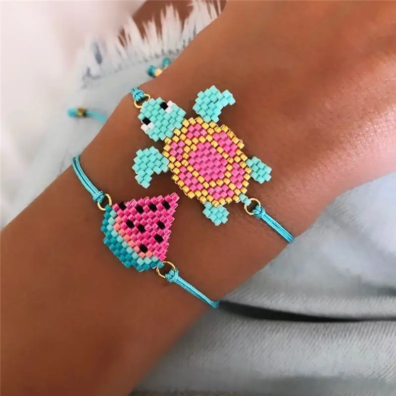 Turtle Hand Woven Animal Bracelet