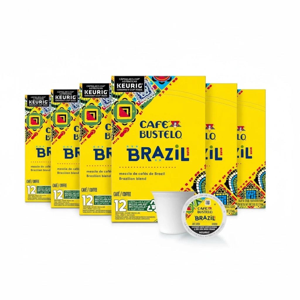 Café Bustelo Brazil Dark Roast Coffee, 72 Keurig K-Cup Pods