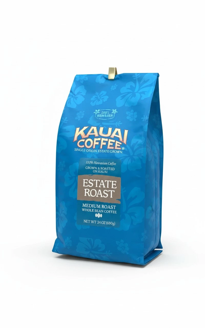 Kauai Coffee Single Origin Kauai Prime Grade Medium Roast Whole Bean - 1.5 lb