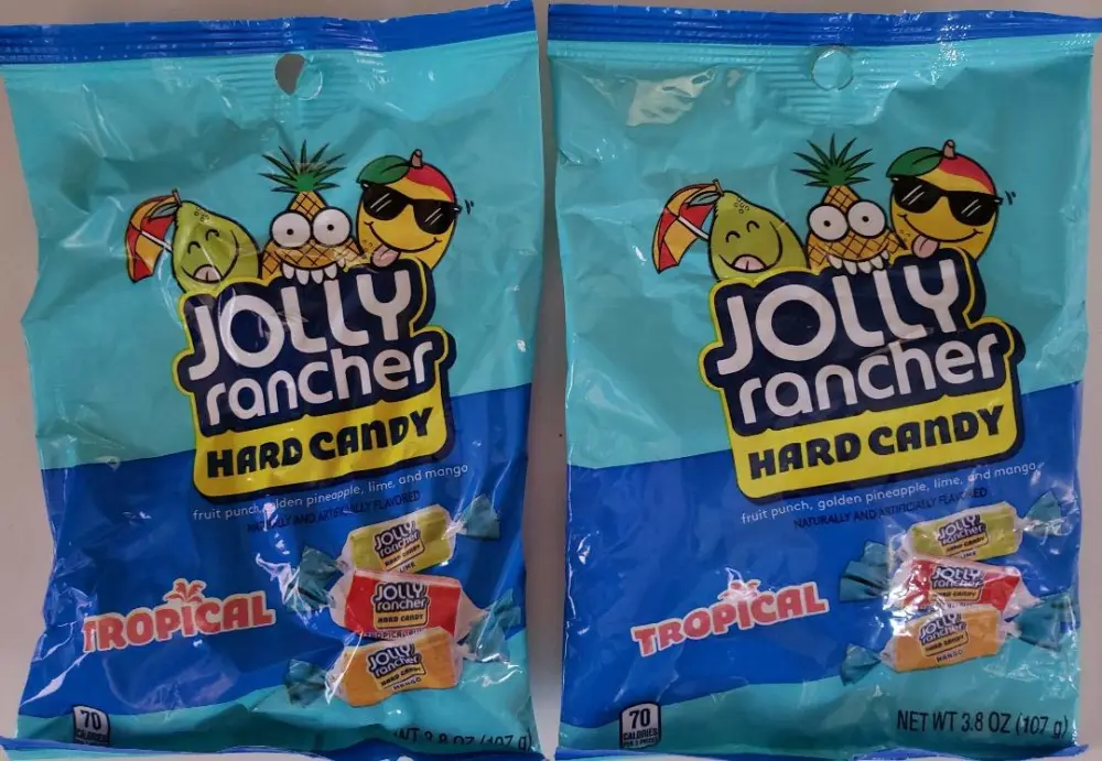 Jolly Rancher Tropical Hard candy 3.8oz (2 pack)