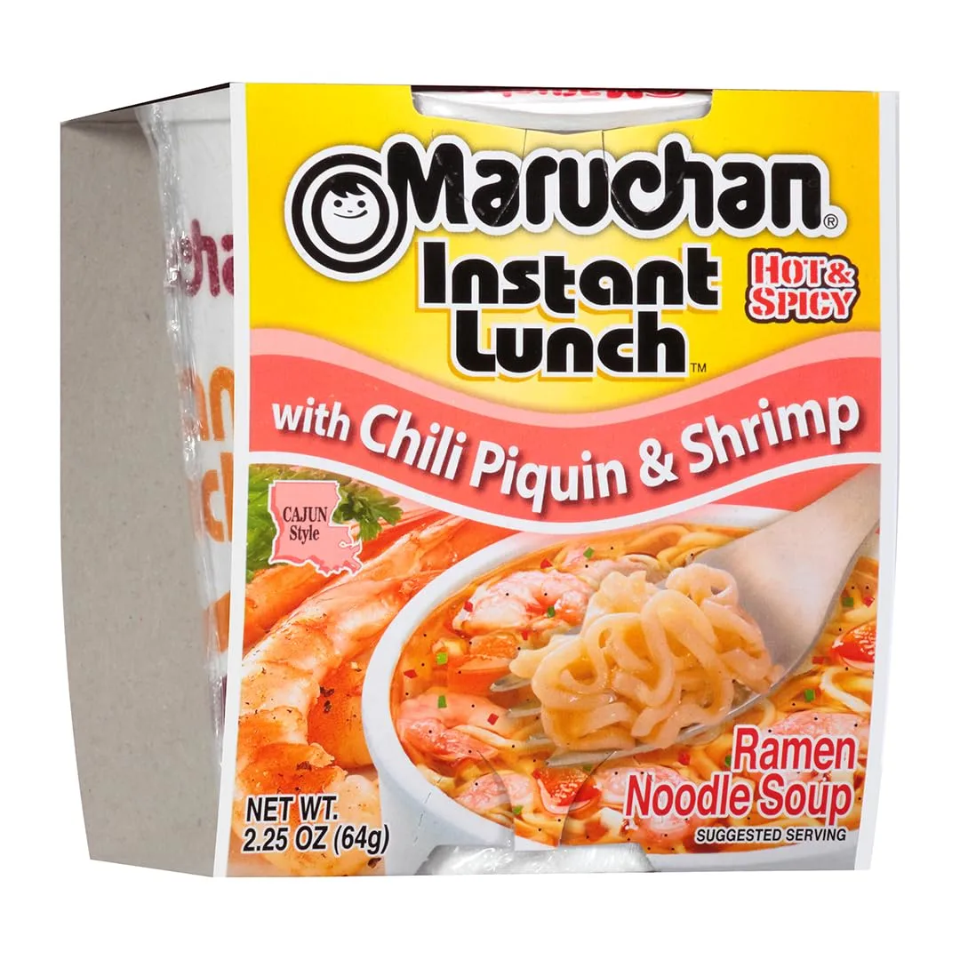 Maruchan Instant Lunch Chili Piquin & Shrimp, 2.25 Ounce (Pack of 12)