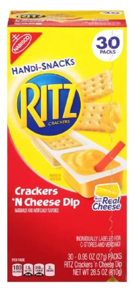 Nabisco Handi-Snacks Ritz Crackers N' Cheese Dip - 30 Pack