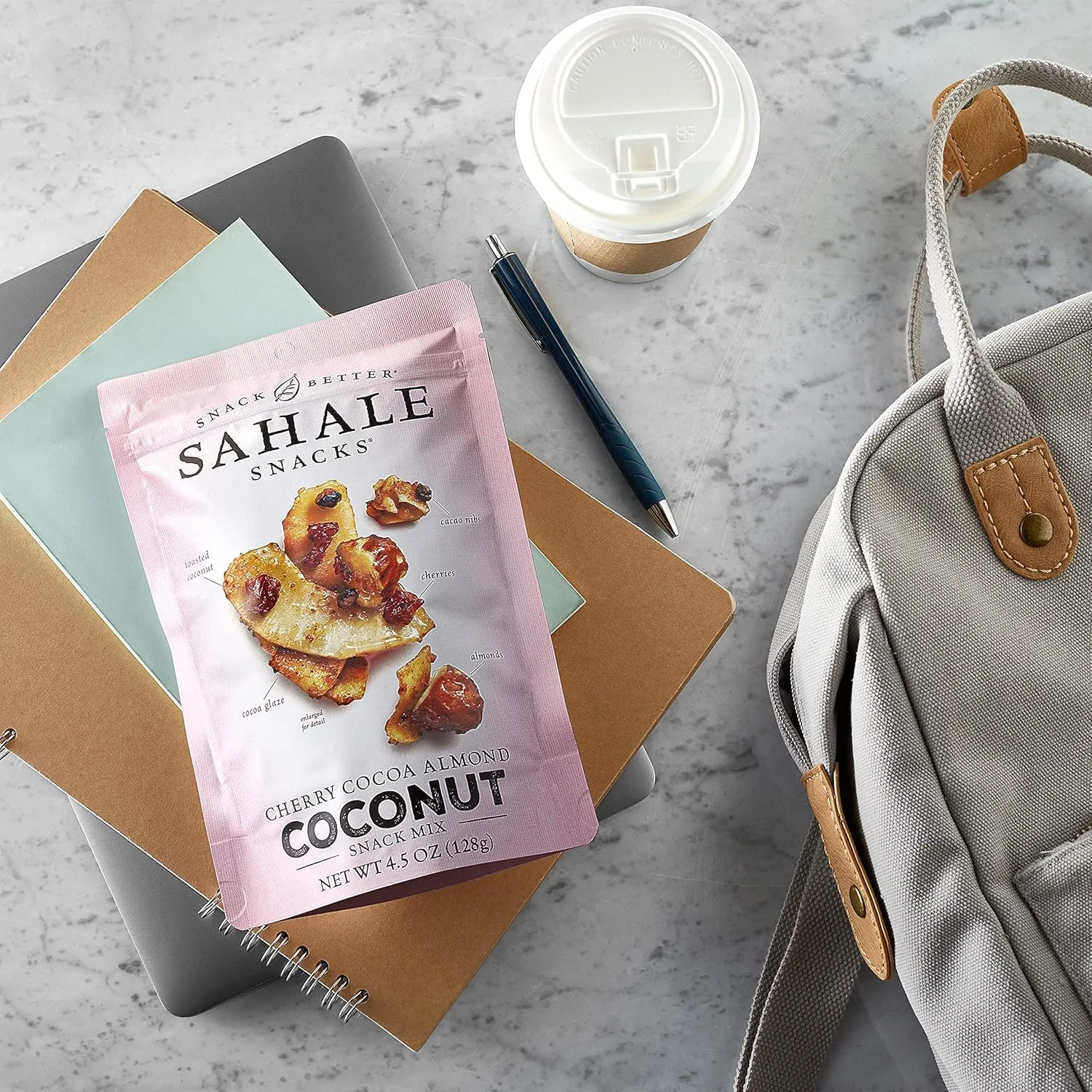 Sahale Snacks Cherry Cocoa Almond Coconut Snack Mix, 4.5 Ounces (Pack of 6)