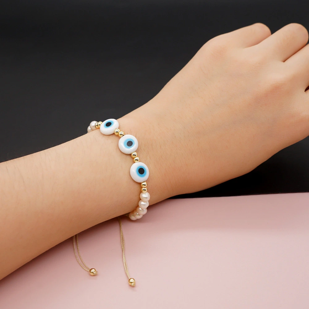 Women's New Light Luxury Natural Freshwater Pearl Glass Bracelet