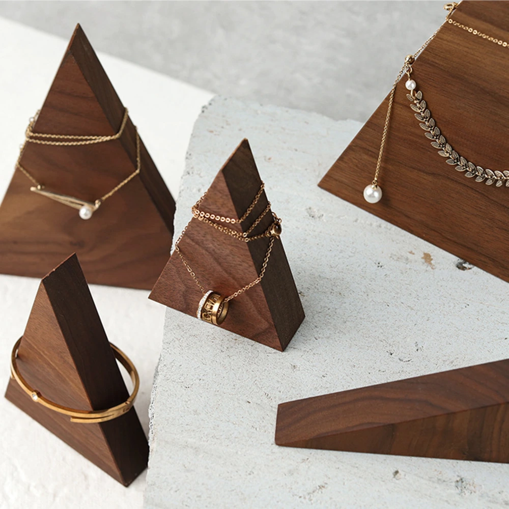 Triangle Display Props Solid Wood Simple