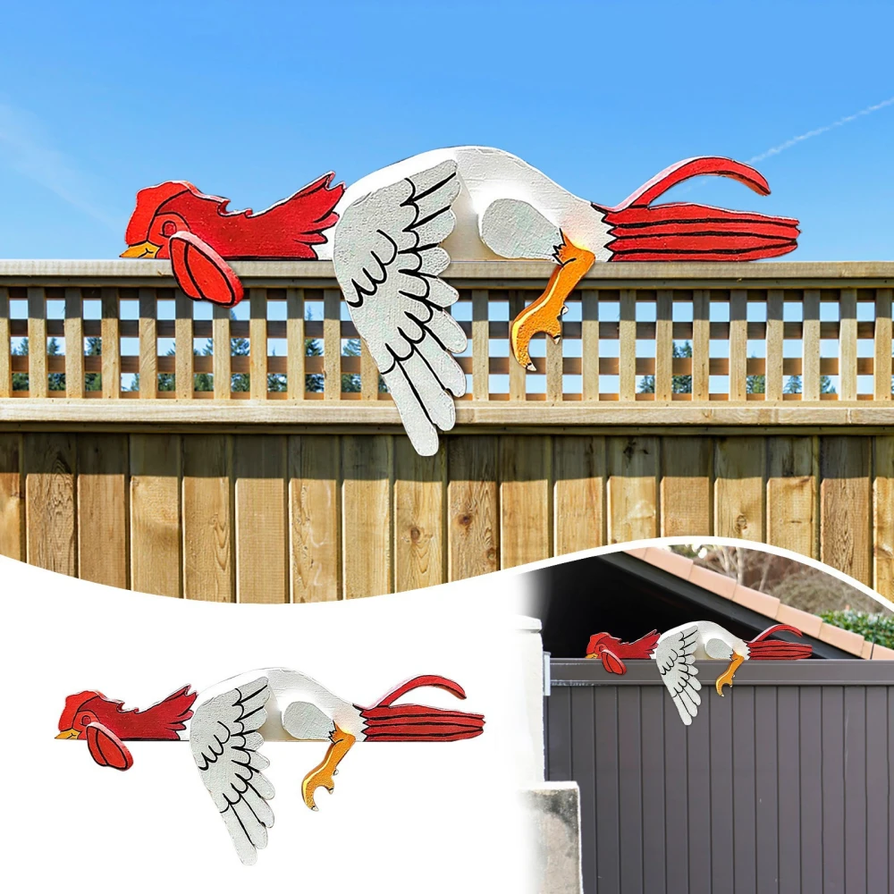 Thanksgiving Break Rooster Home Ornament Fence Decoration