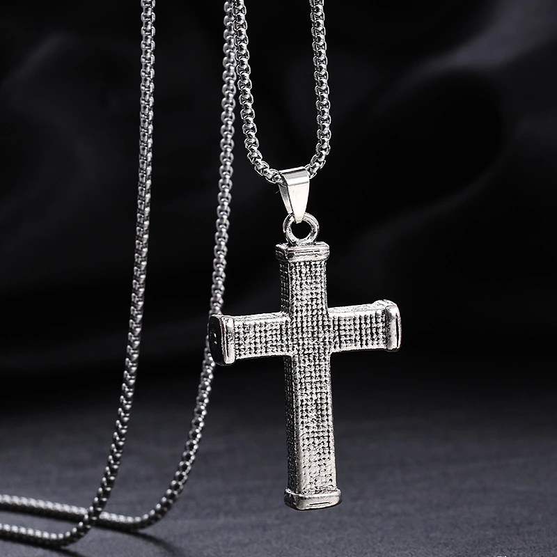 Personality Cold Wind Cross Pendant Necklace