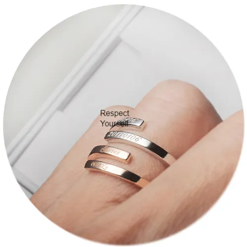 MCRY Jewelry Respect Yourself Layer Ring