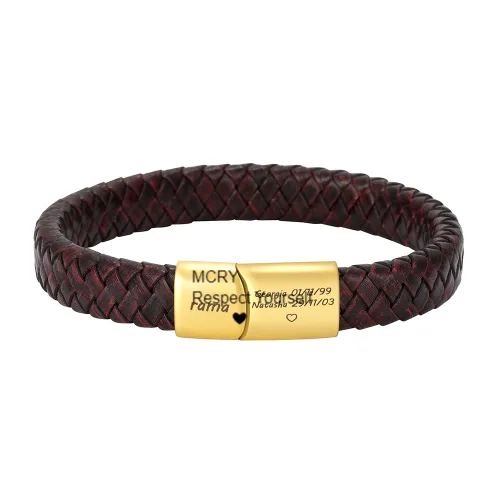 MCRY Jewelry Respect Yourself Mens Magnetic Bracelet