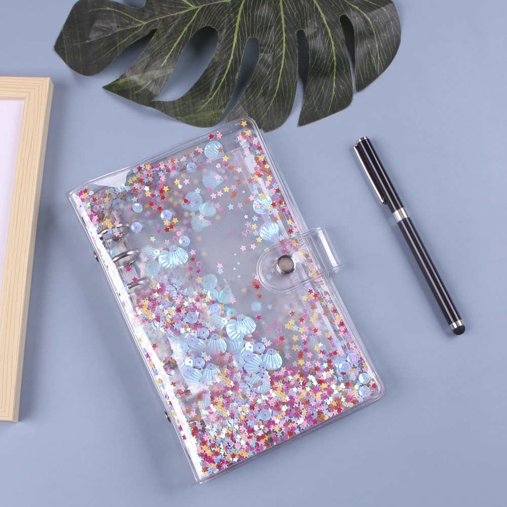 A6 Binder Zipper Pocket Notebook Transparent