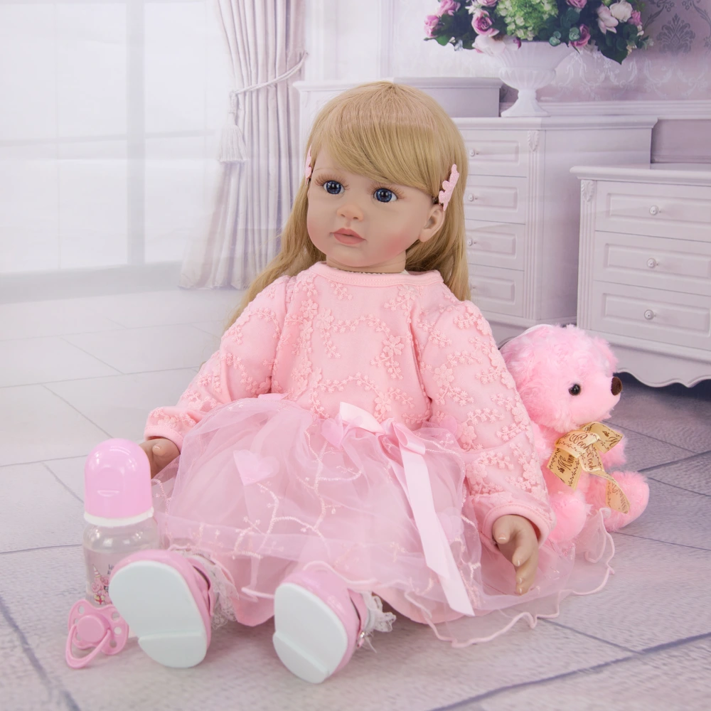 24 Inch Rebirth Doll Cloth Body Simulation Baby