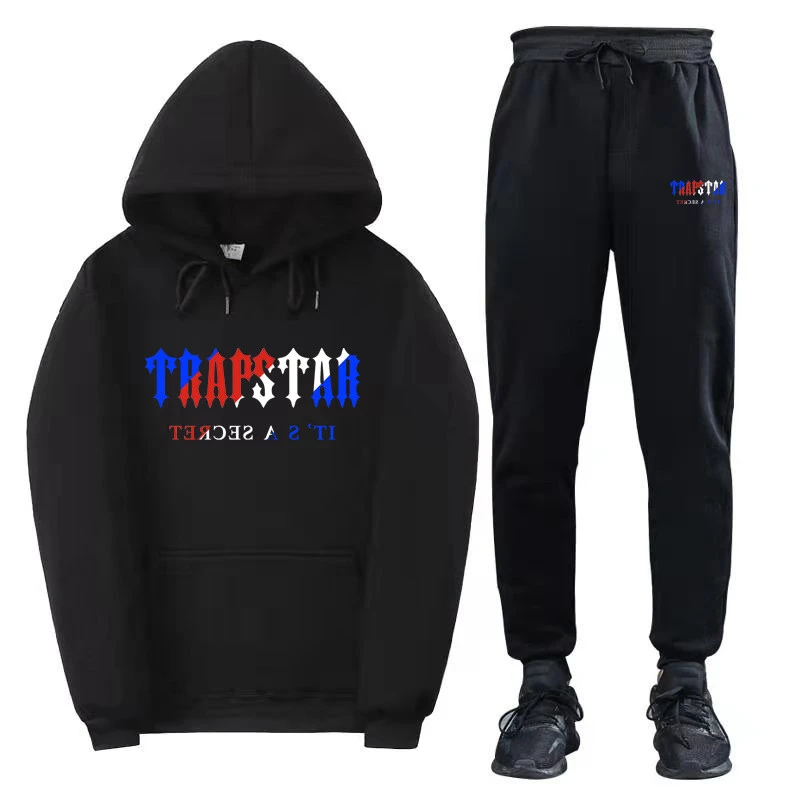 New Men's And Women's Hoodies Suit Brushed Hoody Leisure Sports Two-piece Couple Suit