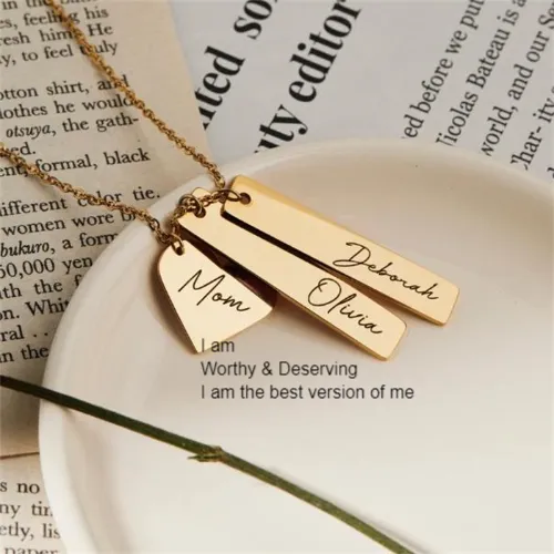 MCRY Jewelry Words of Wisdom Self-love Necklace