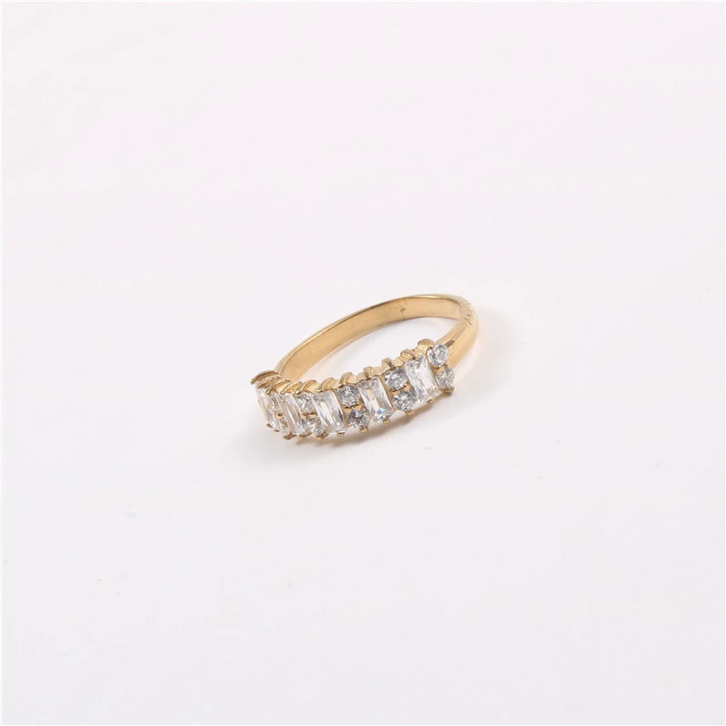 Hip-hop Men's And Women's Street Trend Full Diamond Zircon Ring