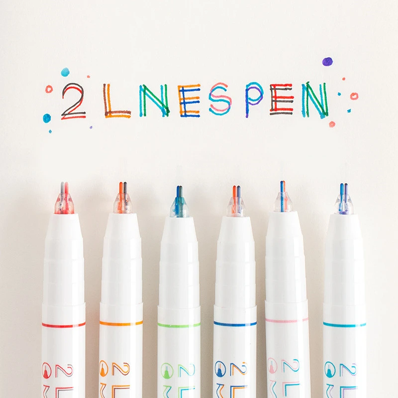 Creative Three-dimensional Double-line Hand Account Drawing Color Pen