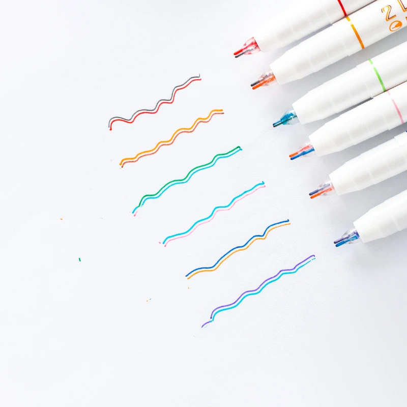 Creative Three-dimensional Double-line Hand Account Drawing Color Pen