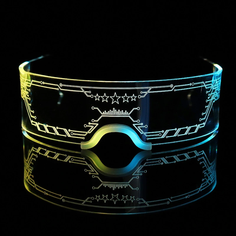 Technology Colorful 3D Luminous LED Glasses Fashion