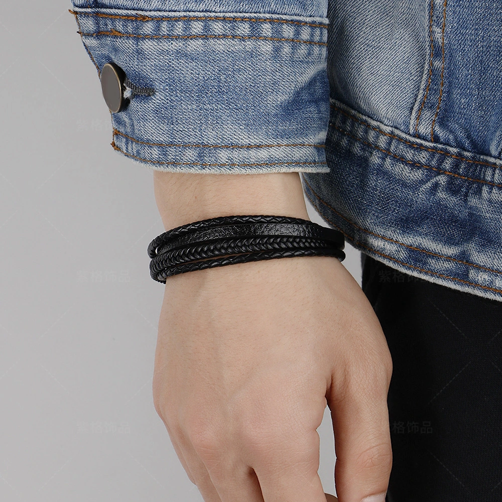 Men's Vintage Braided Multilayer Bracelet Ornament