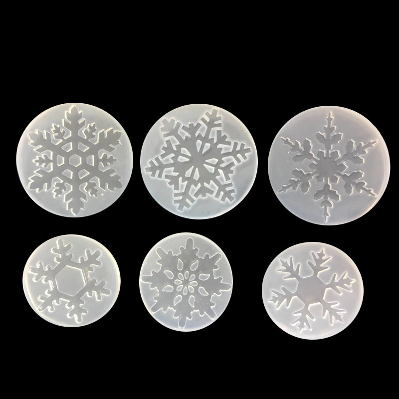 Crystal Epoxy Pendant Silicone Mold Snowflake Christmas Decoration