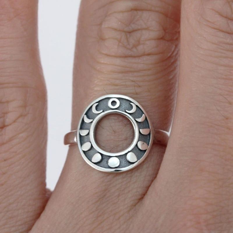 New Creative Personality Sun And Moon Change Ring